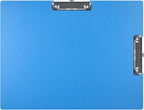 Acocony 11x17 Clipboard Double Clip Super Tough Extra Large Clipboard Not Fragile Low Profile Clip 11 x 17 Clipping PP Plastic Blue Pack of 1
