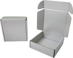 15 Pcs 6 x 6 x 2 inches Corrugated Cardboard Gift Boxes Recyclable Shipping Boxes for Mailing & Holidays, Wedding, Birthday, Gifts Packaging (Silver 6 x 6 x 2")