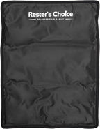 rester's choice Ice Pack for Injuries Reusable, Soft Gel Flexible - (Large: 11"x14.5") for Hip, Shoulder, Knee, Back - Comfy Cold Pack Compress for Swelling, Bruises, Surgery (Black, 1 Pack)