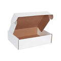 BOX USA 15" Deluxe Shipping Boxes 15 1/8"L x 11 1/8"W x 4"H , 50-Pack - White Box Mailers for Packaging, Storage, Gifts or Bulk Business Orders