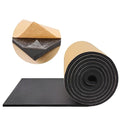 FONUNO Foam Padding Sheets with Adhesive Foam Insulation Neoprene Sheets Closed Cell Insulation Neoprene Rubber Roll for Gaskets Liner Crafts DIY Projects, Black, 12" Wide x 118" Long x 1/2" Thick
