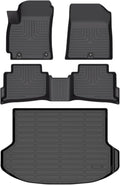 HAFIDI® Floor Mats & Cargo Liner Set Fit for 2024 2025 2026 Kia Seltos All Weather Protection TPE Anti-Slip Automotive Full Set Floor Liners Custom Accessories - Black