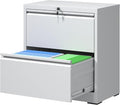 Lateral File Cabinets with 2 Drawer,Metal Lateral Filing Cabinet for Home Office,Wide Steel Storage Cabinet Commercial Drawer for Legal/Letter/A4 Size Files Assembly Required