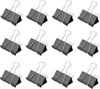 Ufmarine Small Binder Clips 1 Inch Length, (144 Pcs) Small Paper Clips for Office