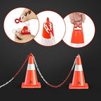 RoadHero Traffic Cones 18 Inch, 6 Pack Safety Cones with Handle, Orange Cones with Reflective Collar, Cones for Parking Lot, Sport and Driving Training, Road Safety, Construction Events