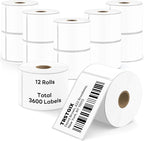 Compatible DYMO 30256 (2-5/16" x 4") Direct Thermal Shipping Labels, Large Barcode & Address Labels Replacement for DYMO LabelWriter 450, 4XL, Rollo, Zebra (12 Rolls / 3600 Labels), TRSTGIX
