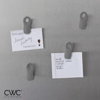 COOK WITH COLOR Bag Clips - Heavy Duty Chip Clip and Refrigerator Magnet Clips for Food Storage with Air Tight Seal Grip, Grey, Pack of 8