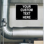Aluminum Weatherproof Metal Sign Multiple Sizes Custom Personalized Text Here Black White Traffic Regulation Horizontal Street Signs 14x10Inches