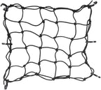 16" x 16" Heavy Duty Bungee Cargo Net Stretches to 30" x 30"-Latex Truck Bed Mesh,Luggage Tie-Down Net with 6Pcs Free Adjustable Hooks Motorcycle Bike Roof ATV SUV Trailer