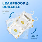 Vacplus Moisture Absorbers Packets, Fragrance Free 5 Pack, Humidity Packs, Dessicant Packets, Hanging Closet Dehumidifier Bags, Odor Eliminator for Bathroom 9.8OZ