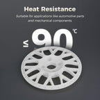 FLASHFORGE ABS Pro Filament 1.75mm White, 3D Printer Filament 1kg (2.2lbs) Spool-Dimensional Accuracy +/- 0.02mm, Hot Deformation Below 90℃, Great for Printing Heat-Resistant Functional Parts