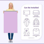 Fuxury Extra Large Poly Mailers 24x36" 25 Pcs, 2.5mil Bulk Shipping Bags for Clothing,Strong Adhesive Shipping Envelopes,XL Heavy Duty Poly Mailing Bag for Business,Light Purple