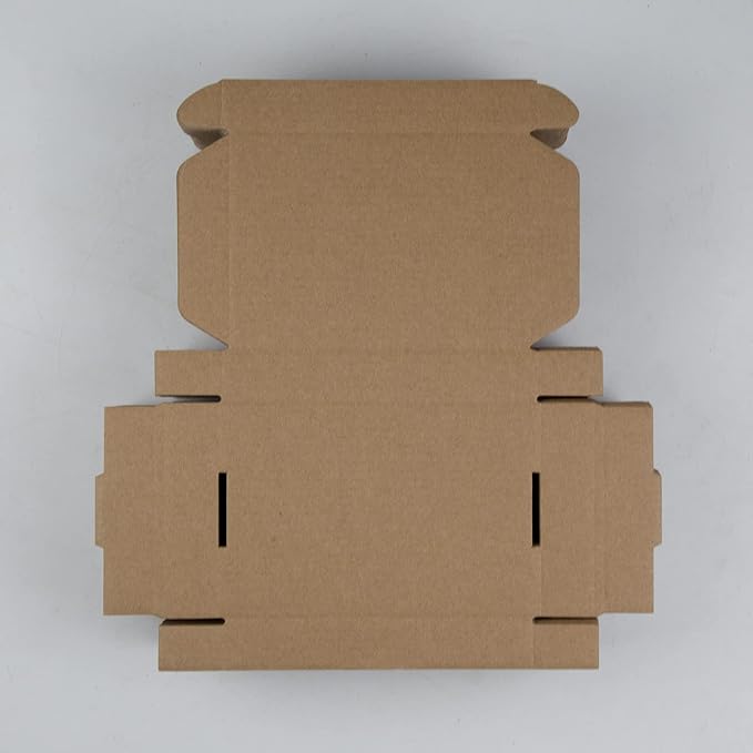 50 Pack 6x4x1 Inches Small Shipping Boxes, White Corrugated Cardboard Boxes, Moving Mailing Packing Box
