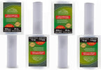 4-Pack Industrial Mini Clear Stretch Wrap Film 80 Gauge 5.1" 1000ft for Pallet Wrap, Durable Self-Adhering Packing, Moving, Packaging, Heavy Duty Shrink Film Chuangseed