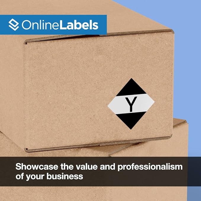 OnlineLabels 4" x 4" Square Labels - Permanent Adhesive, White Matte - Great for Product Labels, Organization, Jars, & More - for Inkjet & Laser Printers - Pack of 4,000 Labels, 1,000 Sheets OL3027WX