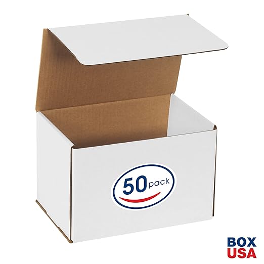 Box USA BM966 9"L x 6"W x 6"H, White (Pack of 50)