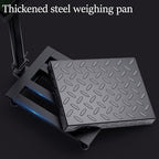 660LB Industrial Platform Scale with Removable Guardrail LB/KG Weight Computing Digital Scale Floor Platform Scale Perfect for Postal Luggage Shipping Mailing Weighing