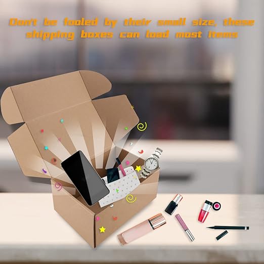 Shipping Boxes, 12''x9''x4'' Which is Anti-Impact Come with Exquisite Sealing Label.Suitable E-Commerce Packaging, Shipping Packaging.