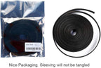 25ft - 1.25 inch PET Expandable Braided Sleeving – Black – Alex Tech Braided Cable Sleeve