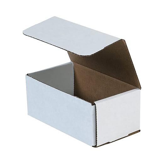 BOX USA Shipping Boxes Small 7"L x 4"W x 3"H, 50-Pack | Corrugated Cardboard Box for Packing, Moving and Storage