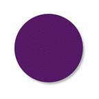 Mighty Line 3.75" Solid Dot Shaped Floor Marking Tape for Safety, Caution, Warning, Heavy-Duty, Peel and Stick, Adhesive Circle Spots, Industrial Quality, Purple, Pack of 100