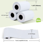 MFLABEL 2 1/4" x 50' Thermal Papers Cash Register POS Receipt Paper Credit Card Paper 500 Rolls