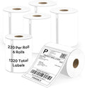 Compatible DYMO 1744907 4" x 6" Direct Thermal Shipping Labels, Strong Adhesive & Perforated, Compatible with Rollo, Zebra & More – NOT for DYMO 5XL (6 Rolls / 1320 Labels), TRSTGIX