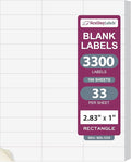NextDayLabels - 2.83" x 1" Rectangular Sticker Labels for Printer - White Laser/Inkjet Printer Labels Return Address Labels Shipping Label Stickers (100 Sheets, 33 Per Sheet, 3300 Labels)