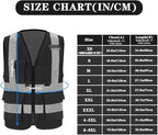 Black light safety vest vest