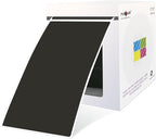 PARLAIM 5 x 3 Inch Black Rectangular Color Coding Stickers, Square 250pcs Color Code Inventory Labels for Office Files (12.7cm x 7.6cm)