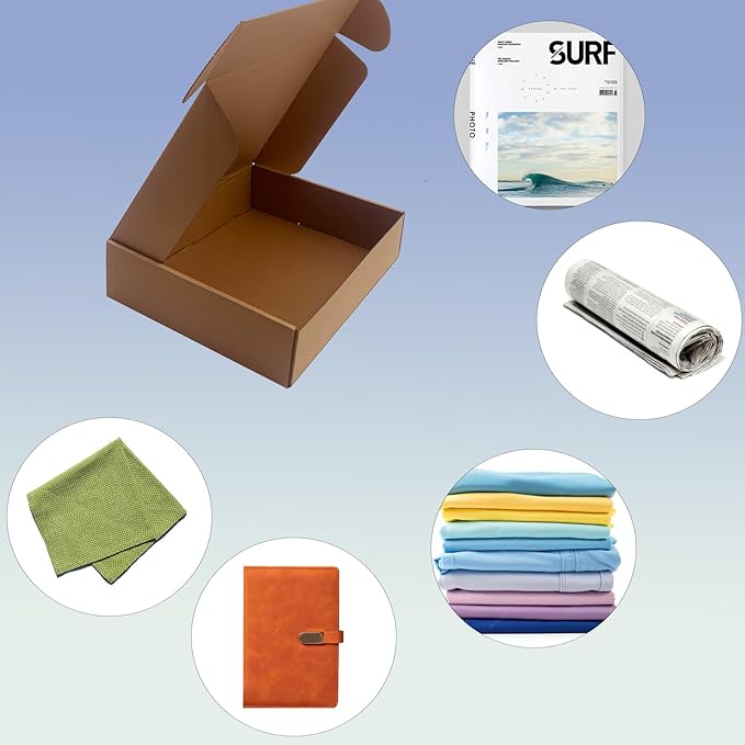12x10x3 inch Shipping Boxes Pack of 20, Brown Corrugated Cardboard Box Mailer Boxes for Packaging Small Business Shipping，Recyclable Moving Storage Mailing Boxes Bulk Book Literature Gift Giving