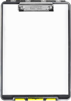 Dexas Clearview Clipcase Clipboard, 13.75 x 9.5 in, Gray/Yellow. See Papers Clearly Outdoors, Stay Organized & Dry. Ideal for Coaching, Teaching, homeschooling, Art, Trades & Medical pros(Pack of 6)