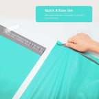 Metronic Poly Mailers 24×24 50 Pcs Large Shipping Bags for Clothes Plastic Mailers Strong Self Seal Adhesive Shipping Envelopes for Small Business Tear-resistant Mailer Bags Mailing Envelopes in Teal