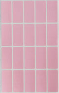 Royal Green Rectangle Color Labels 1.57inch x 0.75 inch - Color Coding Stickers in Pastel Pink (40mm x 19mm) - 100 Pack