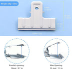 Coideal White Bull Clips Thickened - 10 Pack 3 Inch Long Large Metal Binder Paper Clips Clamps for Food Bags, Office & Home Kitchen (77 mm)