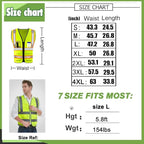 YOWESHOP High Visibility Reflective Safety Vest with Pockets Custom Your Logo Safety Workwear