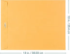 EnDoc Clasp Envelopes 10x13 Inch -15 Pack Brown Kraft Catalog Envelope with Clasp Closure & Gummed Seal – 28lb Heavyweight Envelopes for Home, Office, Business, Legal or School 10x13, Brown Kraft