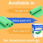 24" x 1200" (100 ft) Green Kraft Paper Roll (Value Pack of 2), 45 lbs Thickness, Made in USA Colored Kraft Paper for School, Bulletin Board - Odorless, Non-Toxic, Safe for Kids