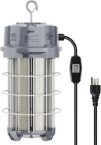 250W LED Temporary Work Light 37,500 Lumen Construction Lights 5000K LED Work Light with Stainless Steel Shield and Hook for Indoor Outdoor Job Site Lighting