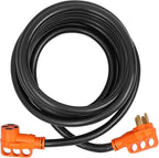 VEVOR 50 Amp RV Extension Cord, 15 ft, Heavy Duty STW 6/3+8/1 AWG RV Power Cord, NEMA 14-50R Female NEMA 14-50P Male Plug, for RVs, Generators, Campers, ETL Listed