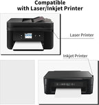 500 Sheets 500 Labels Full Sheet Label Sticker Paper for Laser & Inkjet Printers, 8.5" x 11" Self Adhesive Printer Paper Shipping Labels, Printable White Matte Mailing Label Stickers