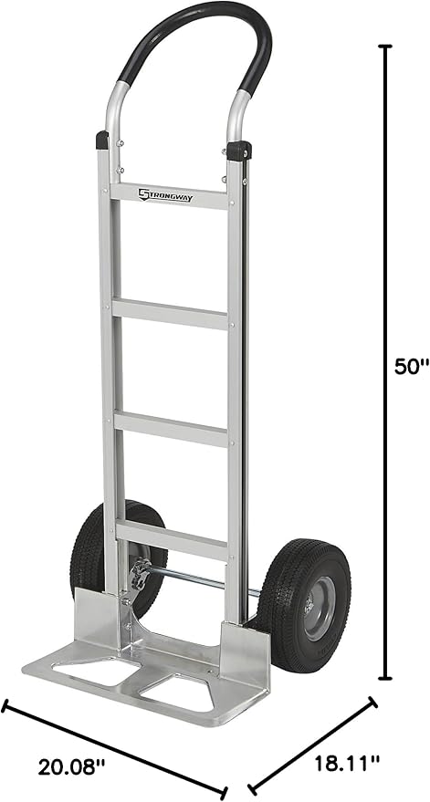 Strongway Aluminum Hand Truck - 600-Lb. Capacity