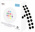 PARLAIM 0.25 Inch Color-Code Dot Stickers,1000 Stickers Circle Colorful Coding Label Sticker for Office Classroom(Black)
