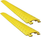 Electriduct Drop Trak Cable & Hose Protector Cord Cover - Small - Yellow - 2 Pack