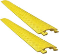 Electriduct Drop Trak Cable & Hose Protector Cord Cover - Small - Yellow - 2 Pack