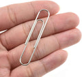 HAHIYO Paper Clips Sturdy 2 inches Length 100 Pack Paperclips Heavy Duty Tight Grip Rust Proof Reusable Metal Bright Silver for Home Office School