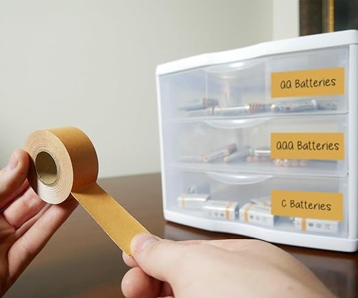 ChromaLabel 1 inch Clean Remove Color Code Labeling Tape, 500 inch Roll, Copper