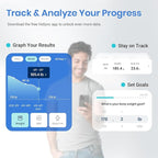 Etekcity Smart Scale for Body Weight and Fat Percentage, Digital Bathroom Accurate Weighing Machine for People's BMI Muscle, Bluetooth Electronic Body Composition Monitor Syncs with App, 400lb, White