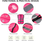 High Reflective Safety Vest for Men Women Breathable With Pocket Zipper for Build Oudoor Work Meet ANSI/ISEA Standard