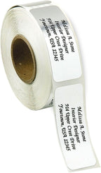 Personalized Return Address Labels, Roll of 125 Silver Foil Self-Adhesive Labels Without Dispenser, Customize with Name & Shipping Address, Colorful Images